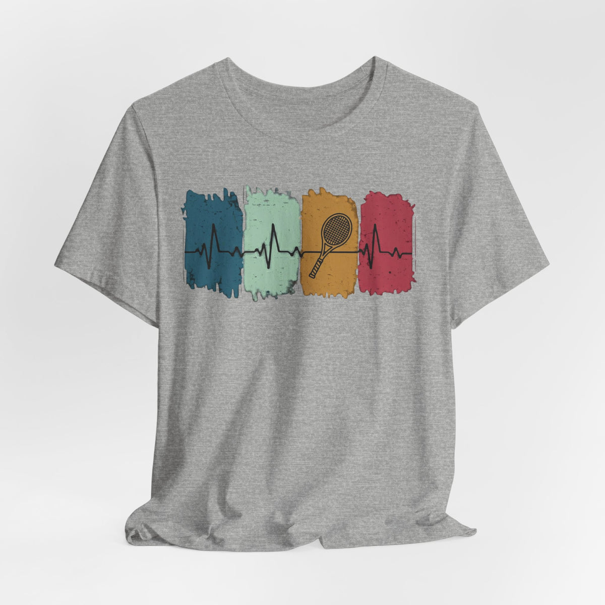 Drum Heartbeat T-Shirt – Retro Brushstroke Drumstick Heartbeat Tee