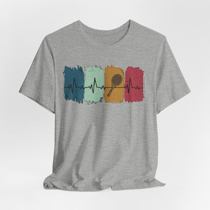 Drum Heartbeat T-Shirt – Retro Brushstroke Drumstick Heartbeat Tee