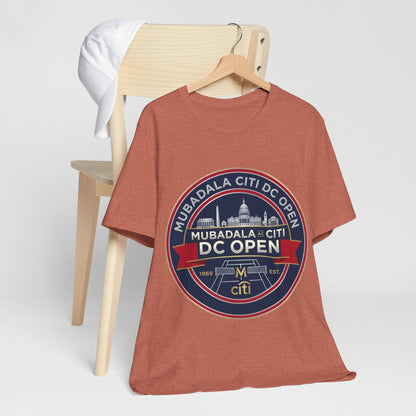 DC Open Tennis Tee — 'Mubadala Citi DC Open' Vintage Badge Shirt