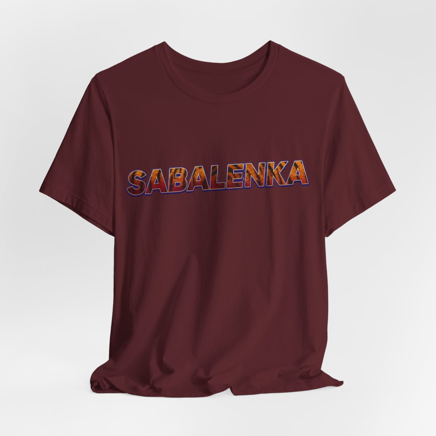 Sabalenka Tennis T‑Shirt — Bold Text Fan Tee
