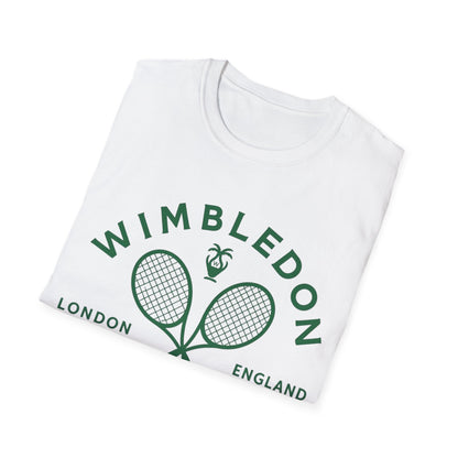 Wimbledon 2026 Tennis T‑Shirt — Vintage Rackets London Logo