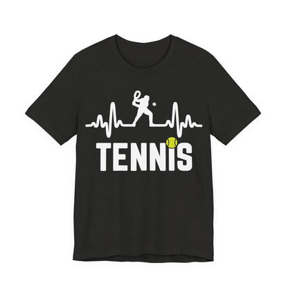 Tennis Pulse Tee — Heartbeat Tennis Player Graphic Shirt