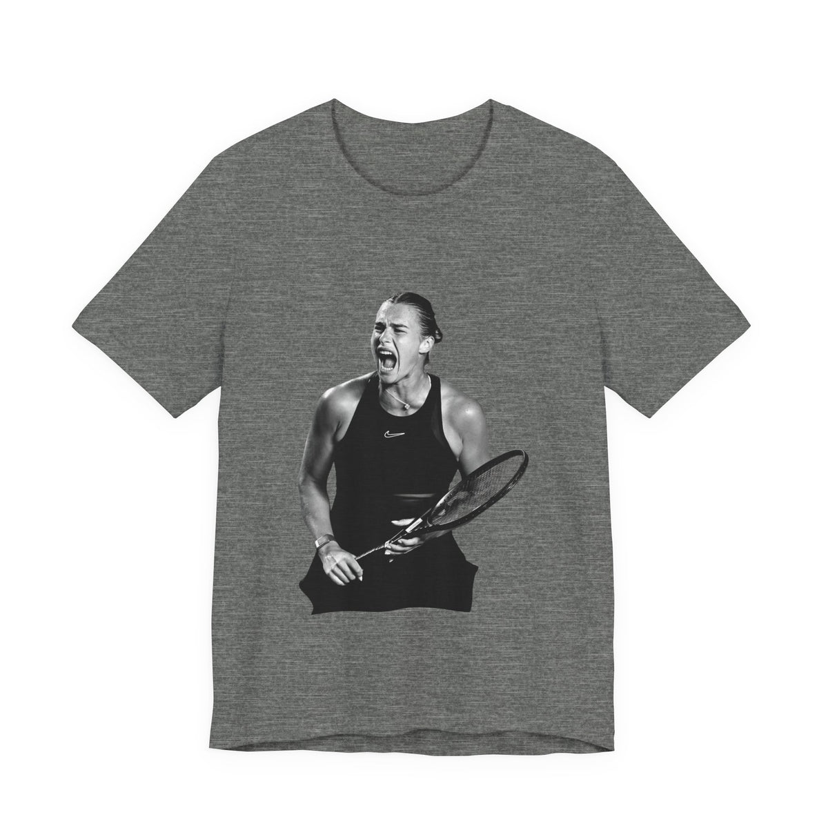Tennis Player Sabalenka Graphic Tee — Energetic Champion Tennis T‑Shirt