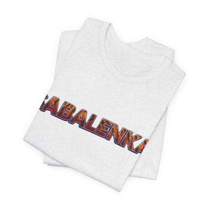 Sabalenka Tennis T‑Shirt — Bold Text Fan Tee