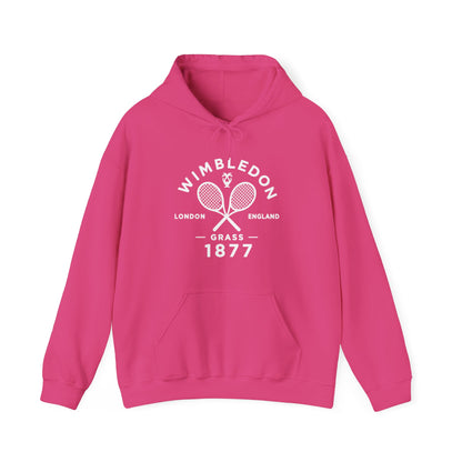 Wimbledon 1877 Tennis Hoodie — Classic Racquets Logo Pullover