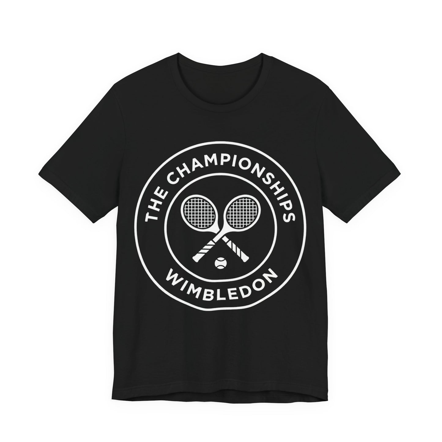 Wimbledon Championships Tennis Tee — Retro Tennis Racket Logo T-Shirt