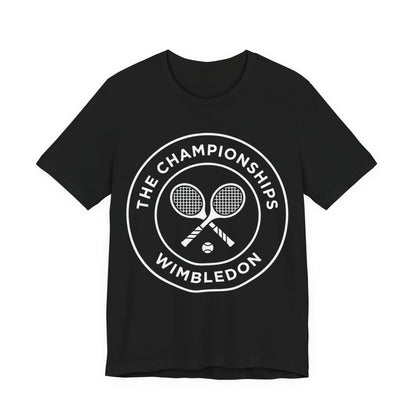 Wimbledon Championships Tennis Tee — Retro Tennis Racket Logo T-Shirt