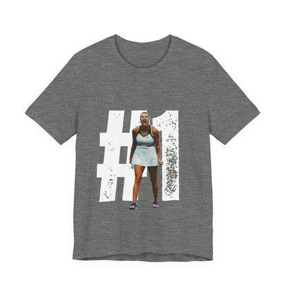Tennis Player Graphic Tee — Fierce Court Celebration Shirt