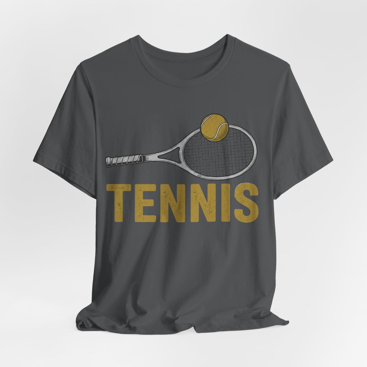 Tennis Racket & Ball Tee — Retro Athletic Tennis T‑Shirt
