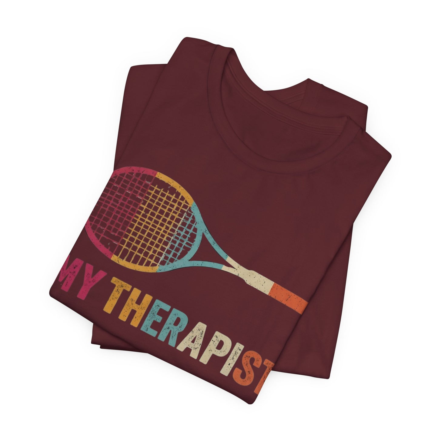 Tennis 'My Therapist' Graphic Tee — Funny Tennis Player Gift