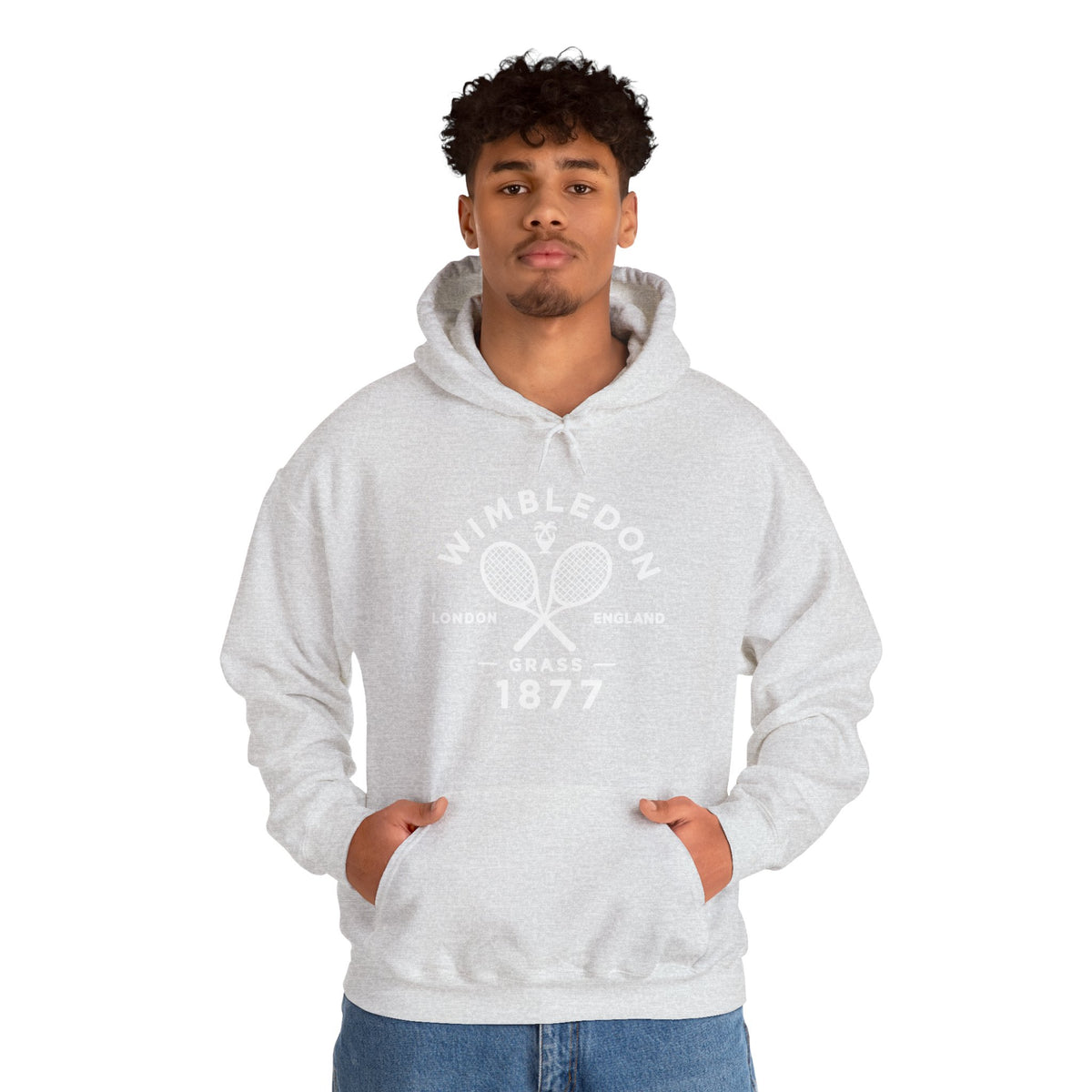 Wimbledon 1877 Tennis Hoodie — Classic Racquets Logo Pullover