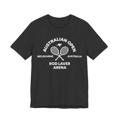 Classic White Tennis Tee — Unisex Jersey Short Sleeve