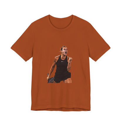 Tennis Player Aryna Sabalenka Victory Graphic Tee