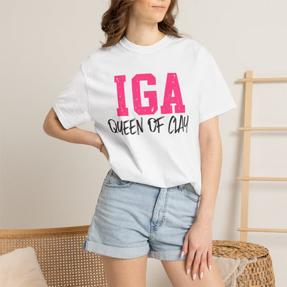 IGA Swiatek - Queen of Clay T-Shirt — Funny Pottery Mom Shirt