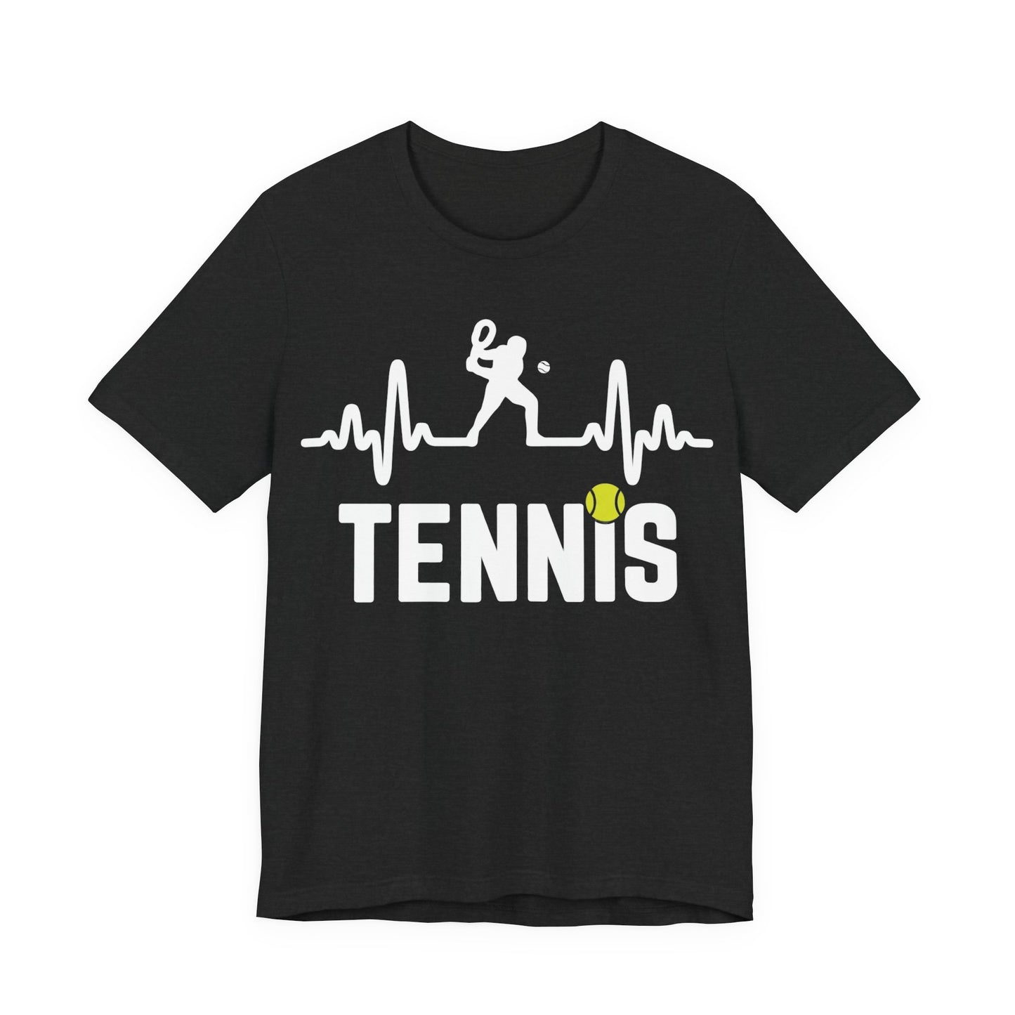Tennis Pulse Tee — Heartbeat Tennis Player Graphic Shirt