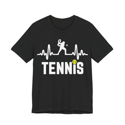 Tennis Pulse Tee — Heartbeat Tennis Player Graphic Shirt