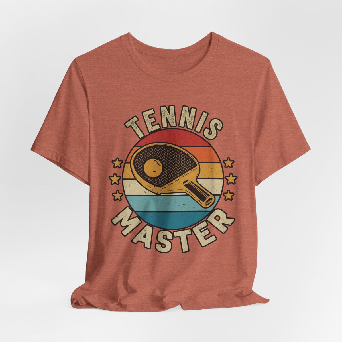 Tennis Master Tee — Retro Paddle & Ball Vintage-Style Tennis Shirt