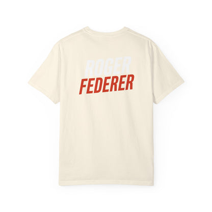 Federer Cartoon Tennis T-Shirt — Retro Athlete Graphic Tee