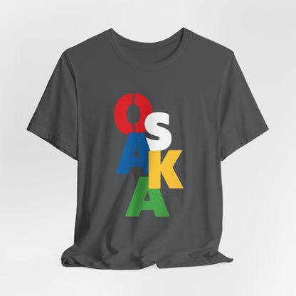 Tennis player Naomi Osaka Color Block Vertical Logo Tee