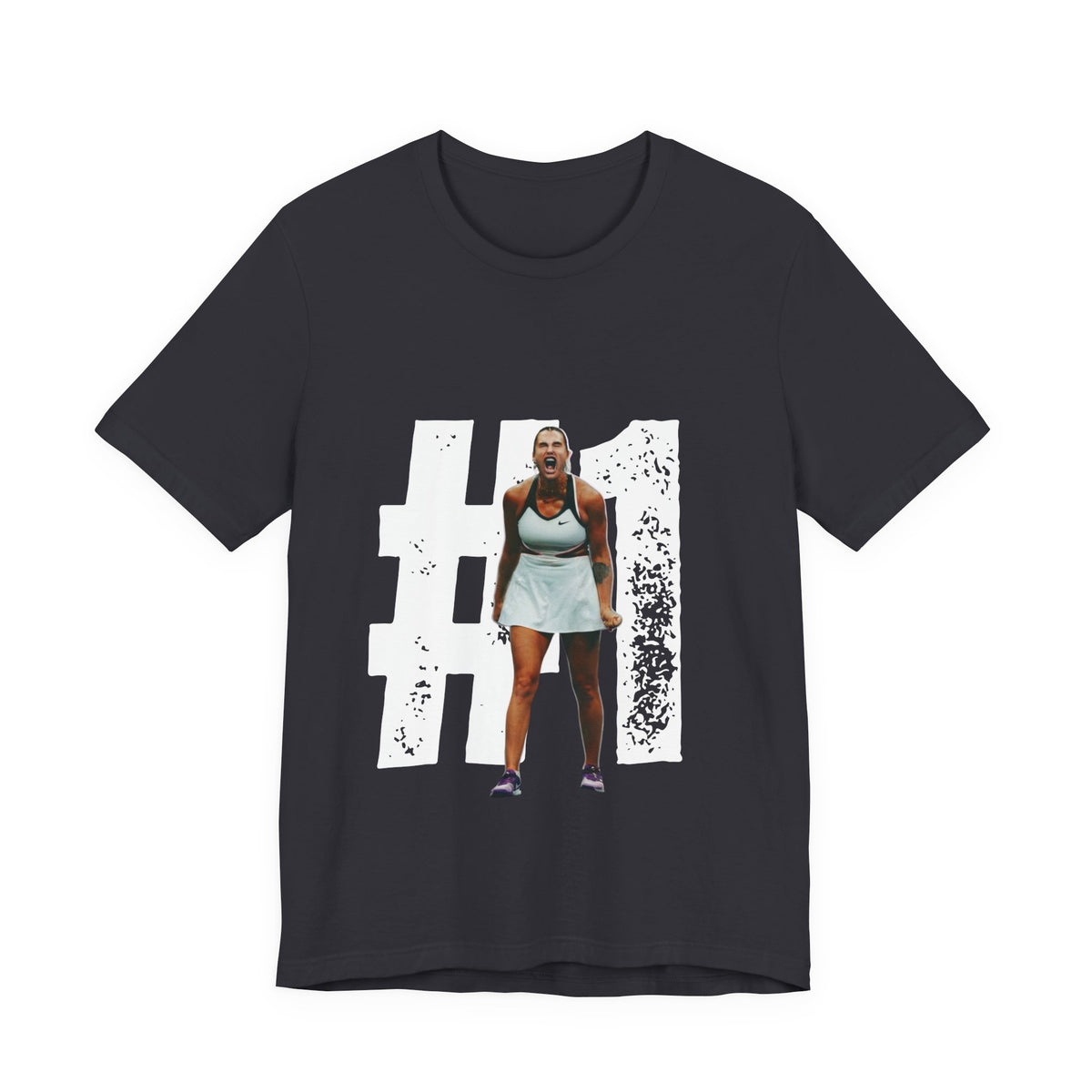 Tennis Player Graphic Tee — Fierce Court Celebration Shirt
