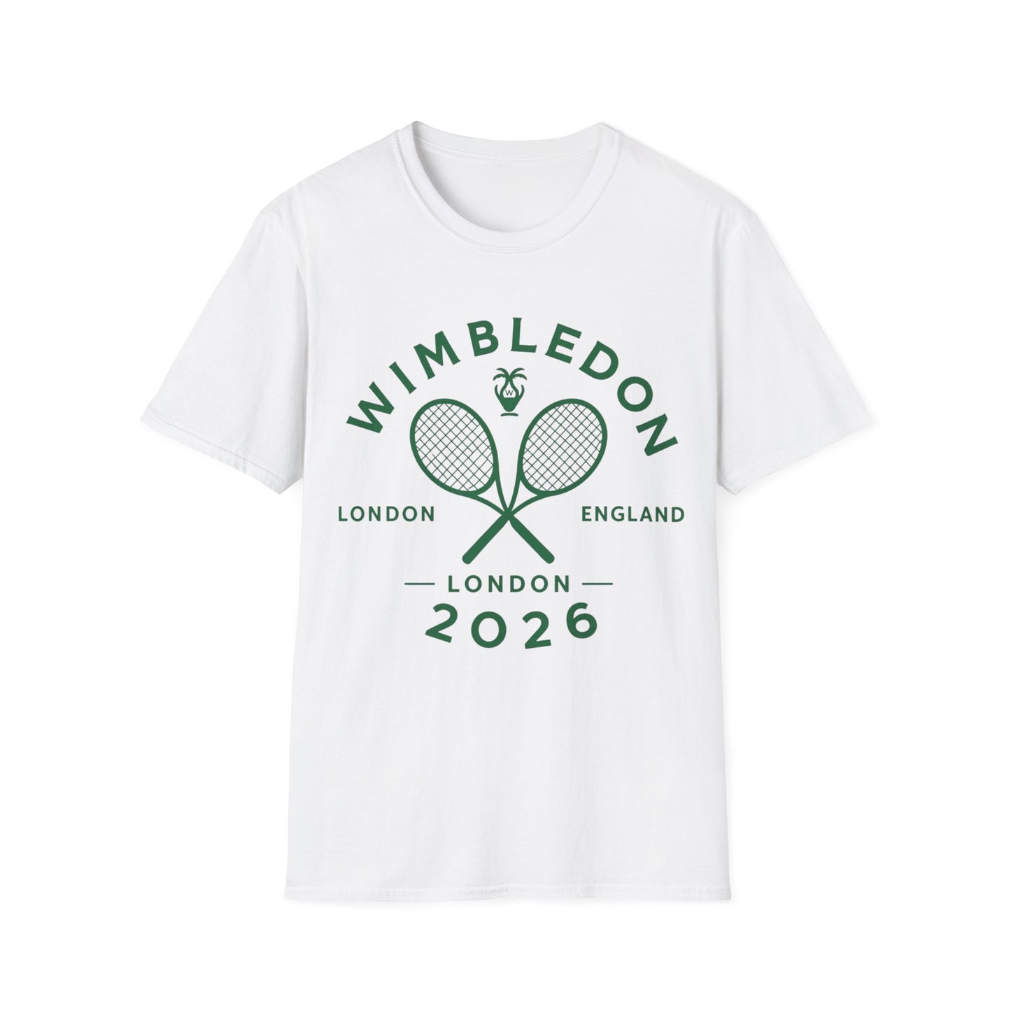 Wimbledon 2026 Tennis T‑Shirt — Vintage Rackets London Logo