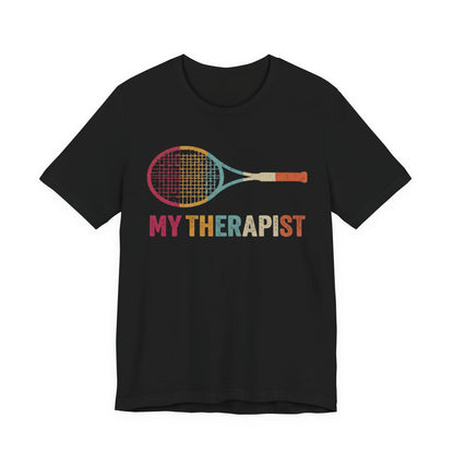 Tennis 'My Therapist' Graphic Tee — Funny Tennis Player Gift