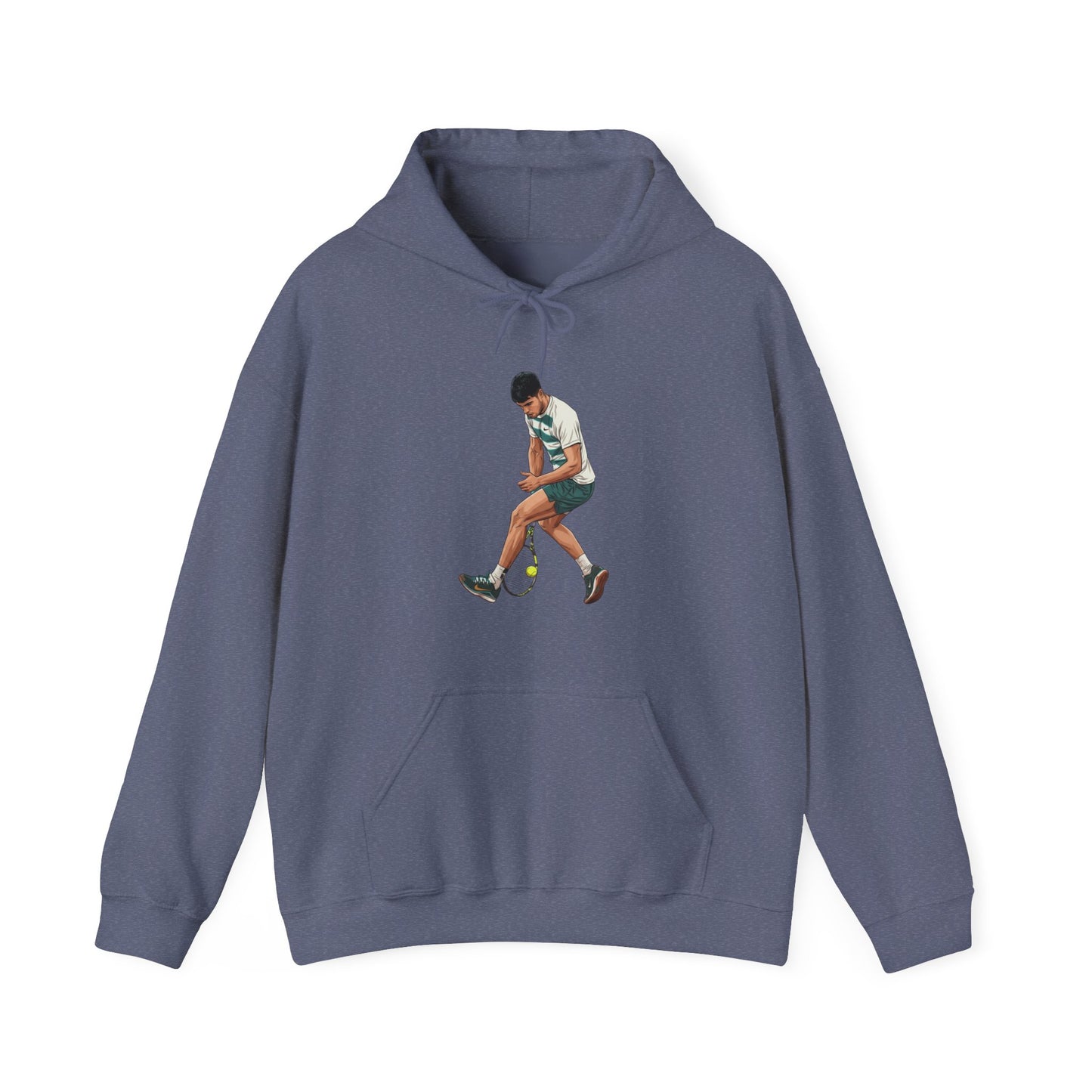 Vintage Tennis Hoodie — "It’s Carlos Alcaraz" Retro Tennis Illustration Sweatshirt
