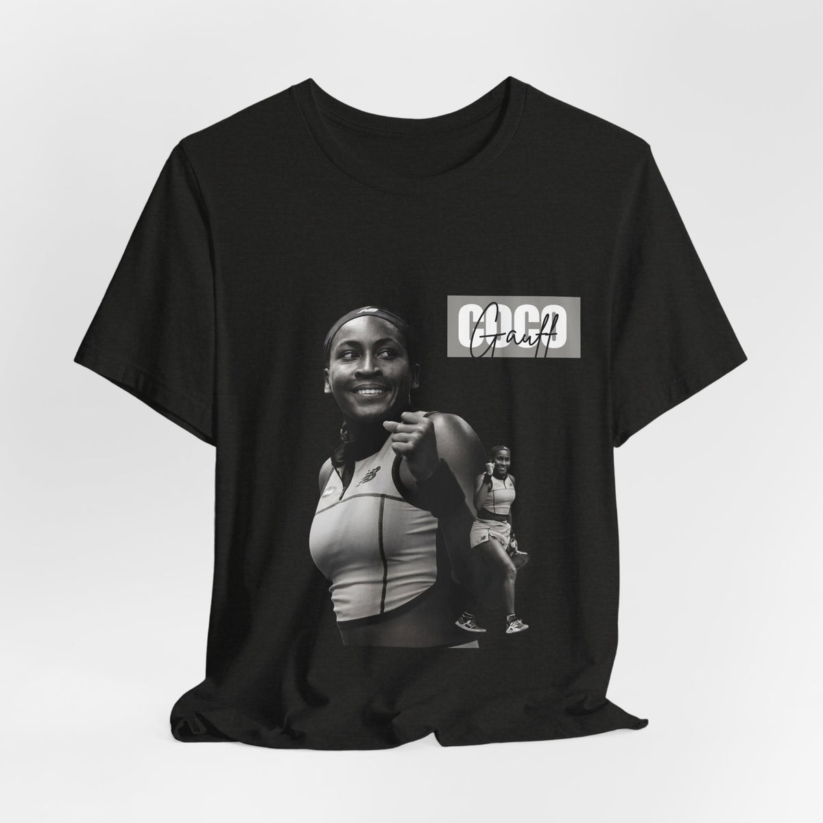 GOGP Graphic Tee — Black & White Motivational Photo T-Shirt