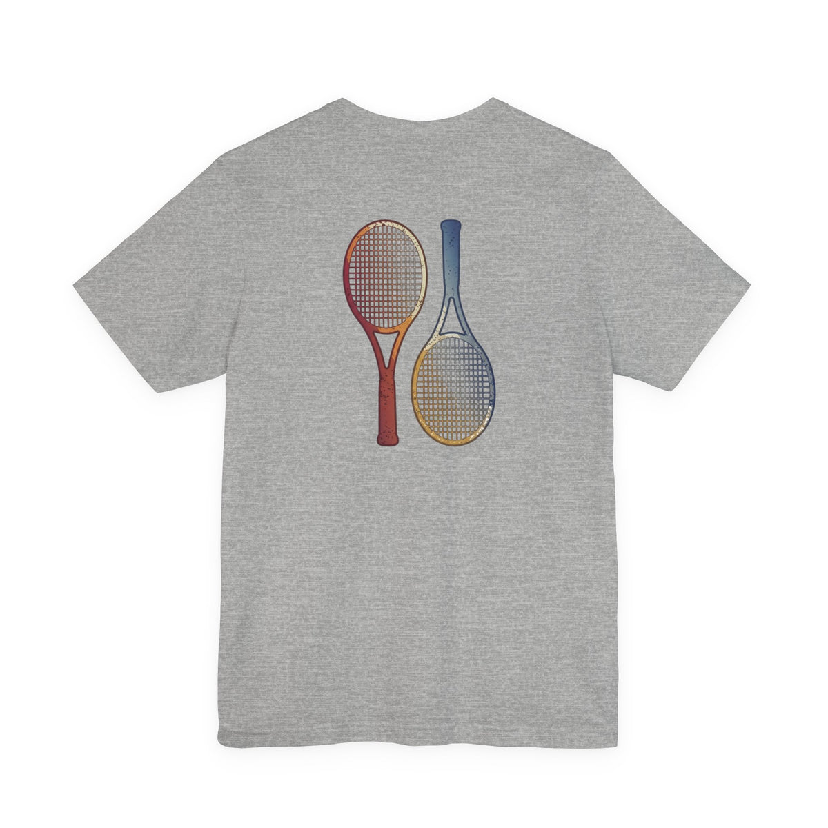 Tennis Rackets Tee — Vintage Wooden Racquets Graphic Shirt
