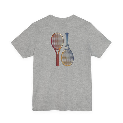 Tennis Rackets Tee — Vintage Wooden Racquets Graphic Shirt