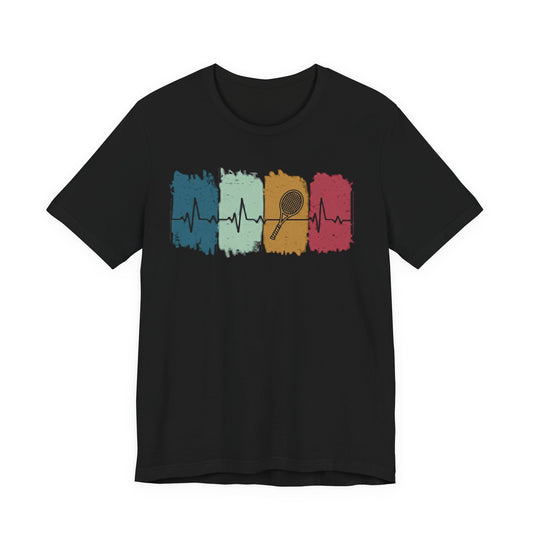 Drum Heartbeat T-Shirt – Retro Brushstroke Drumstick Heartbeat Tee