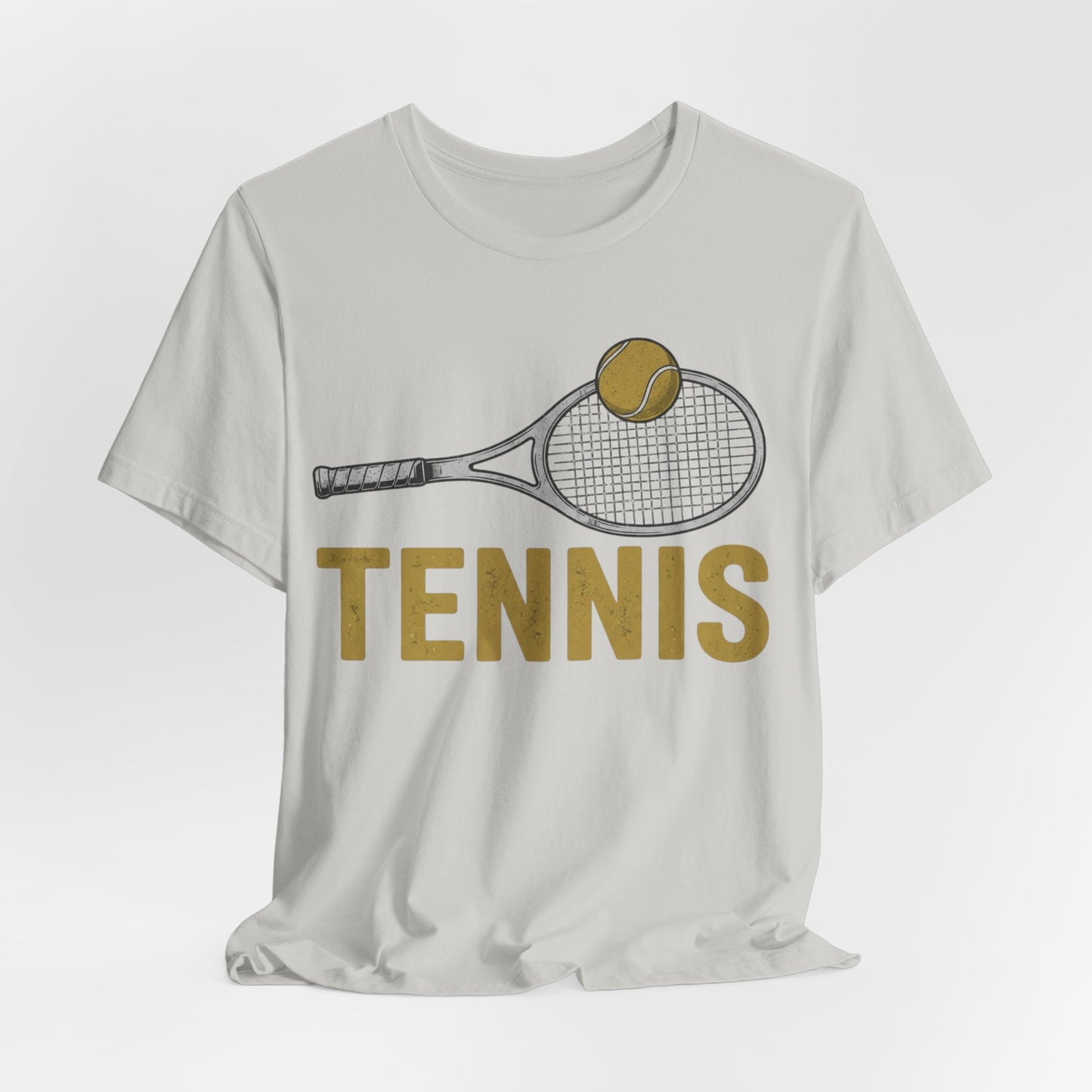 Tennis Racket & Ball Tee — Retro Athletic Tennis T‑Shirt