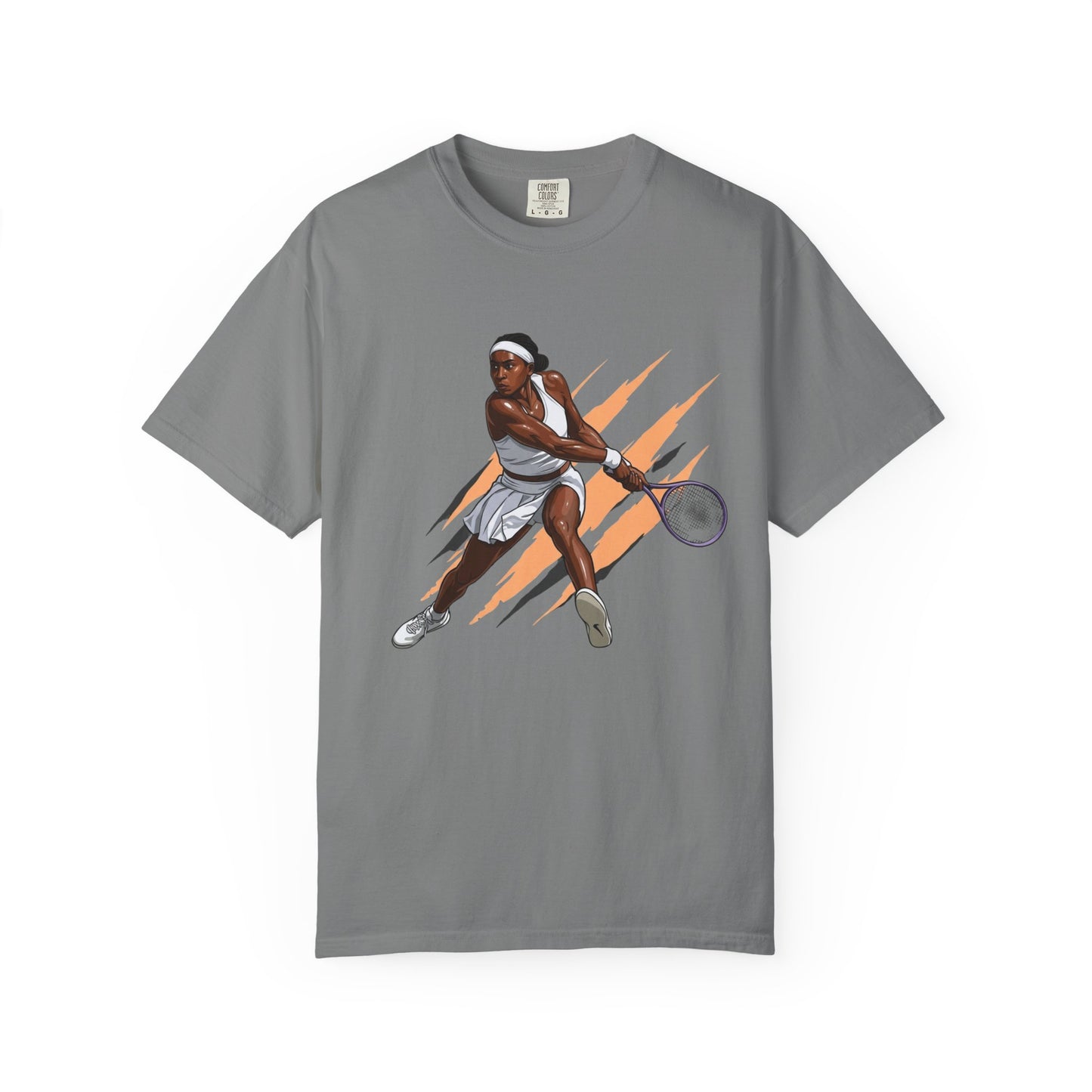 COCO GAUFF Tennis Player Graphic T-Shirt — Dynamic Women's Tennis Art Tee