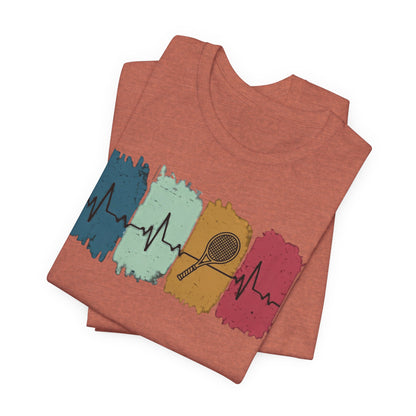 Drum Heartbeat T-Shirt – Retro Brushstroke Drumstick Heartbeat Tee