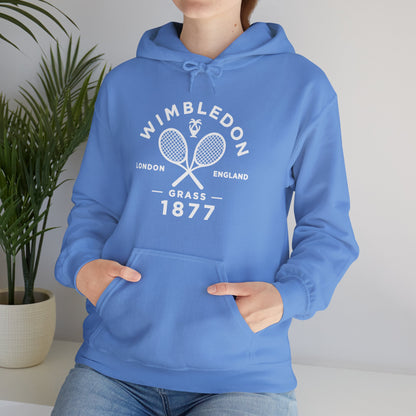 Wimbledon 1877 Tennis Hoodie — Classic Racquets Logo Pullover