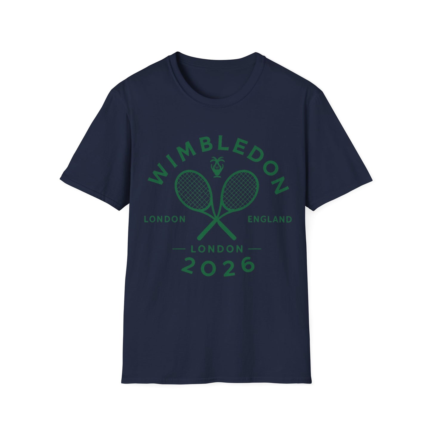 Wimbledon 2026 Tennis T‑Shirt — Vintage Rackets London Logo