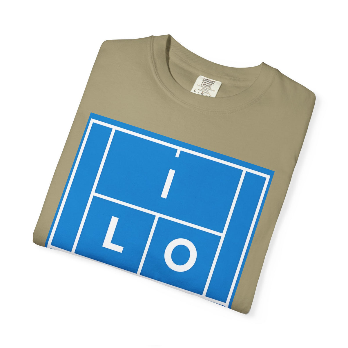"I LOVE" Australian Open Tennis Court Graphic
