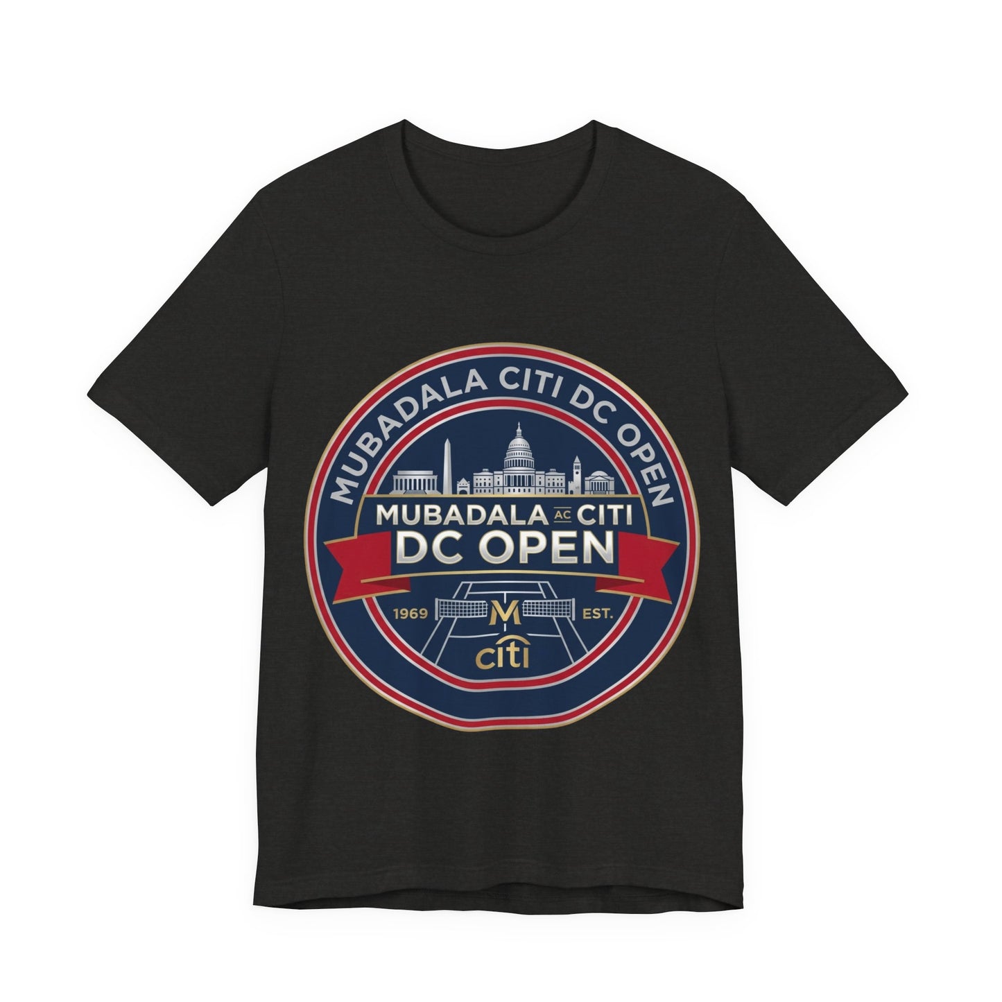 DC Open Tennis Tee — 'Mubadala Citi DC Open' Vintage Badge Shirt