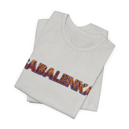 Sabalenka Tennis T‑Shirt — Bold Text Fan Tee