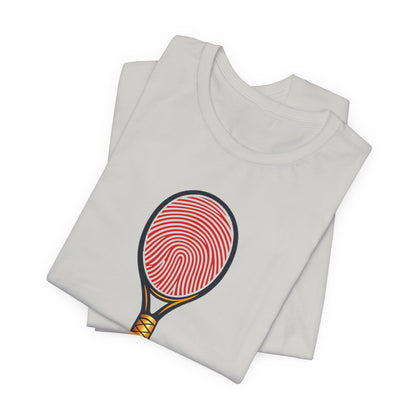 Tennis DNA T‑Shirt — "It's In My DNA" Racket Fingerprint Tee
