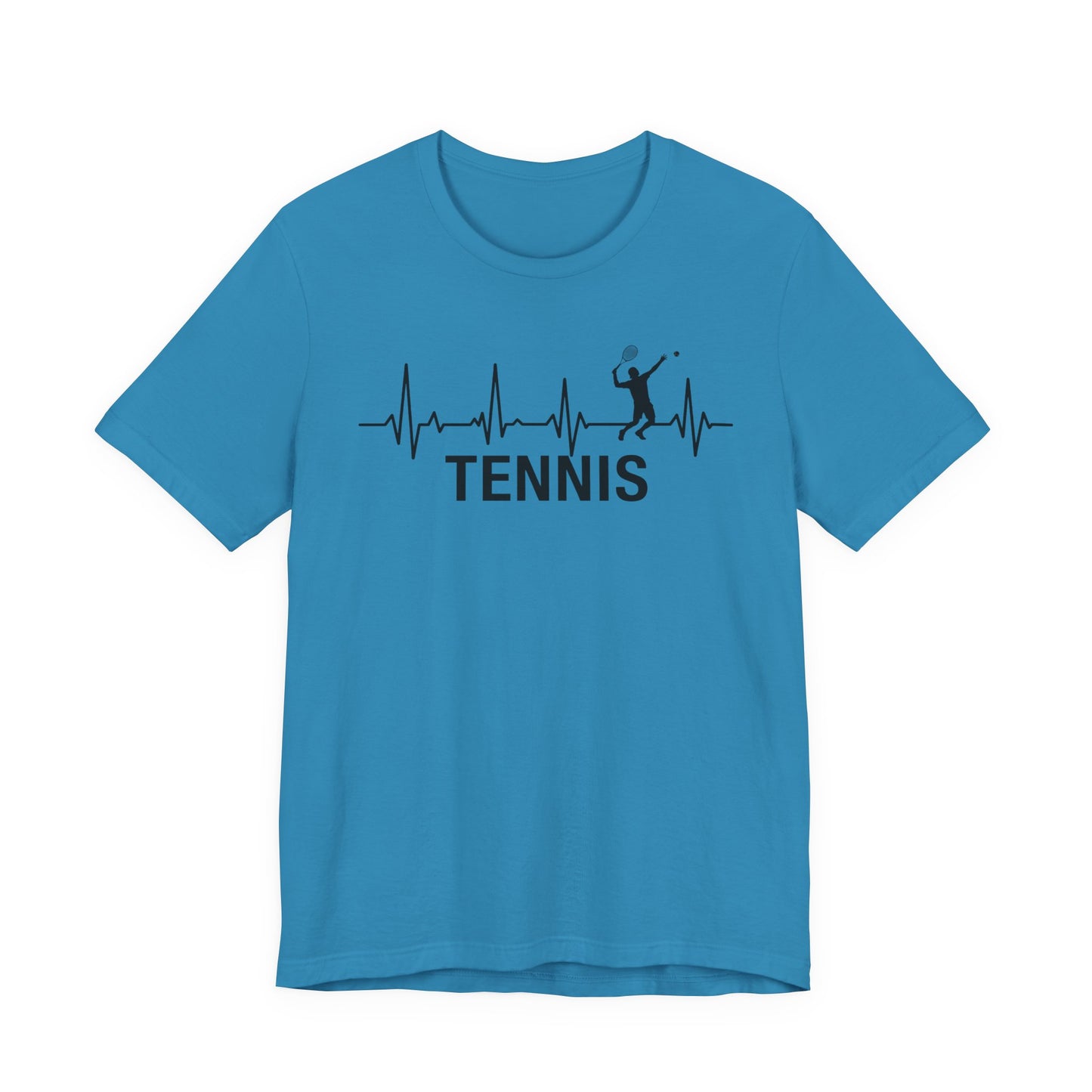 Tennis Heartbeat T‑Shirt — Tennis Player ECG Graphic Tee