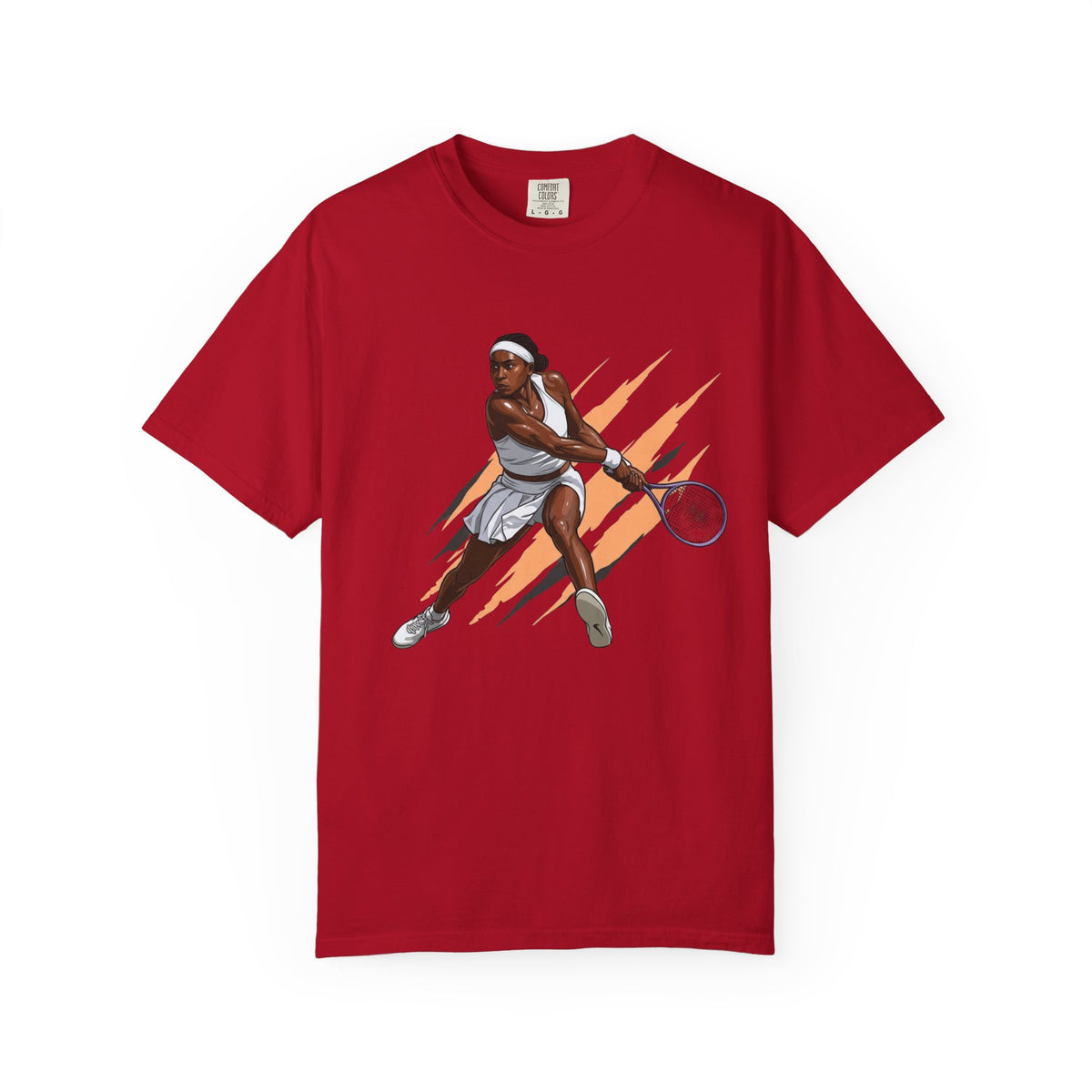 COCO GAUFF Tennis Player Graphic T-Shirt — Dynamic Women's Tennis Art Tee