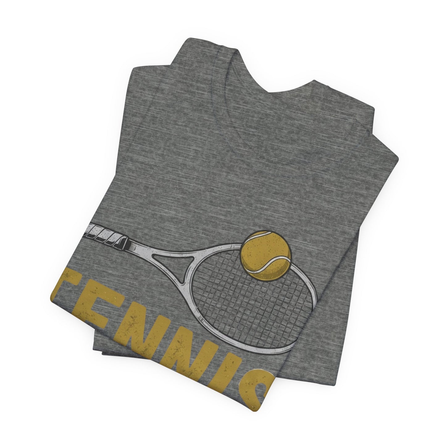 Tennis Racket & Ball Tee — Retro Athletic Tennis T‑Shirt