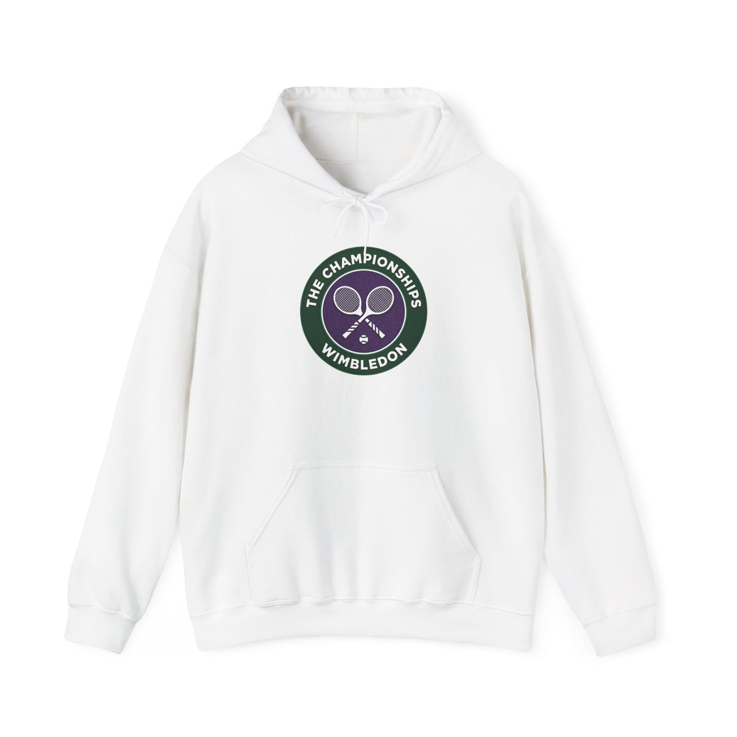 Wimbledon Championships Tennis Hoodie — Vintage Racket Crest