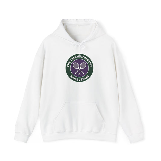 Wimbledon Championships Tennis Hoodie — Vintage Racket Crest