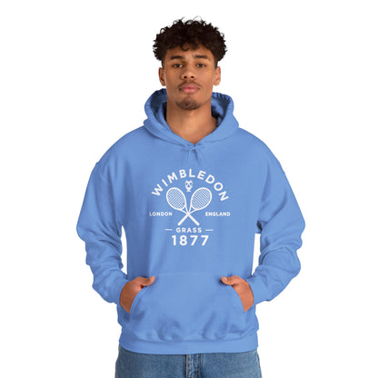 Wimbledon 1877 Tennis Hoodie — Classic Racquets Logo Pullover