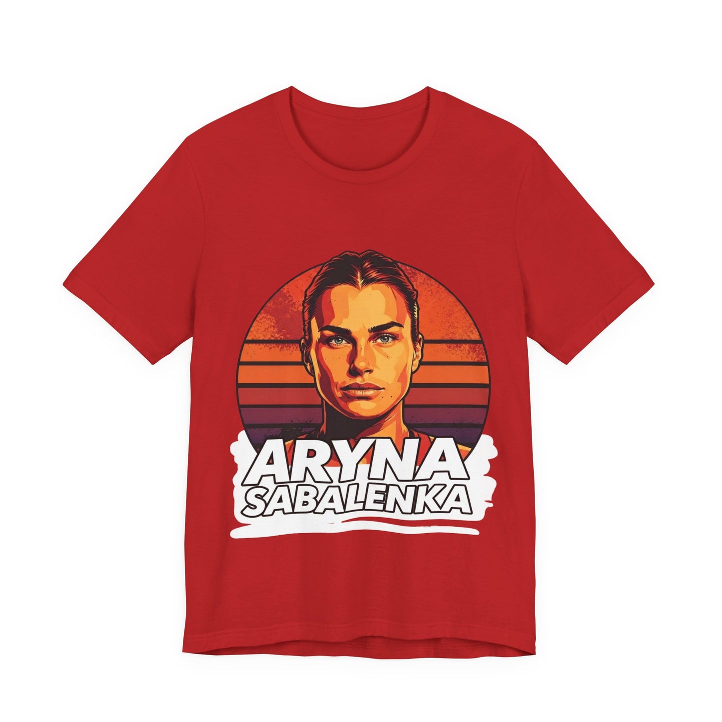 Aryna Sabalenka Graphic Tee — Vintage Sunset Tennis Player T-Shirt