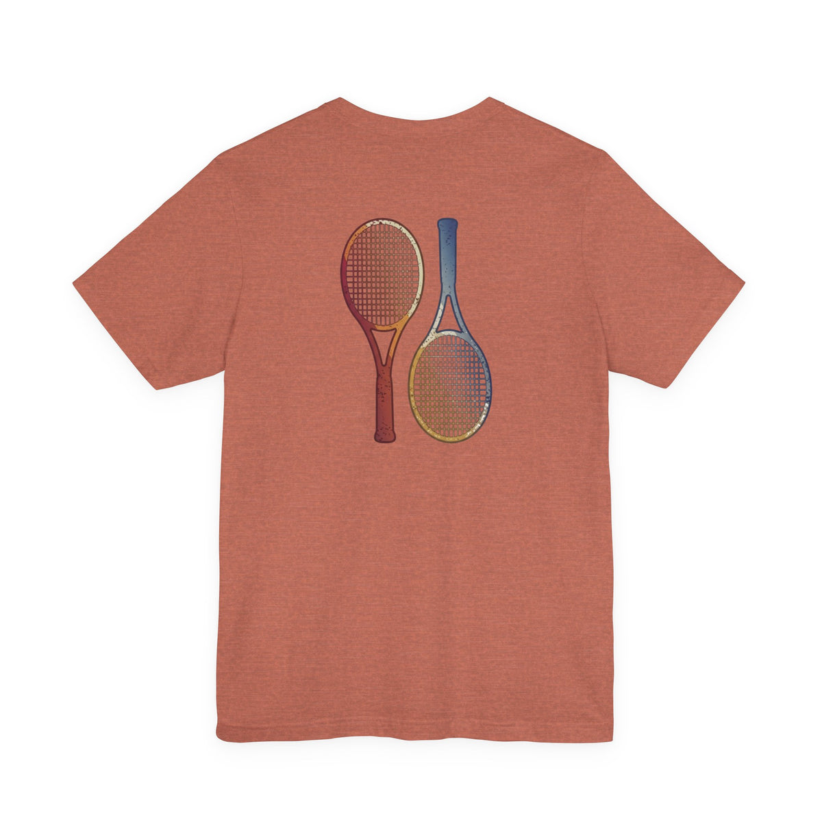 Tennis Rackets Tee — Vintage Wooden Racquets Graphic Shirt