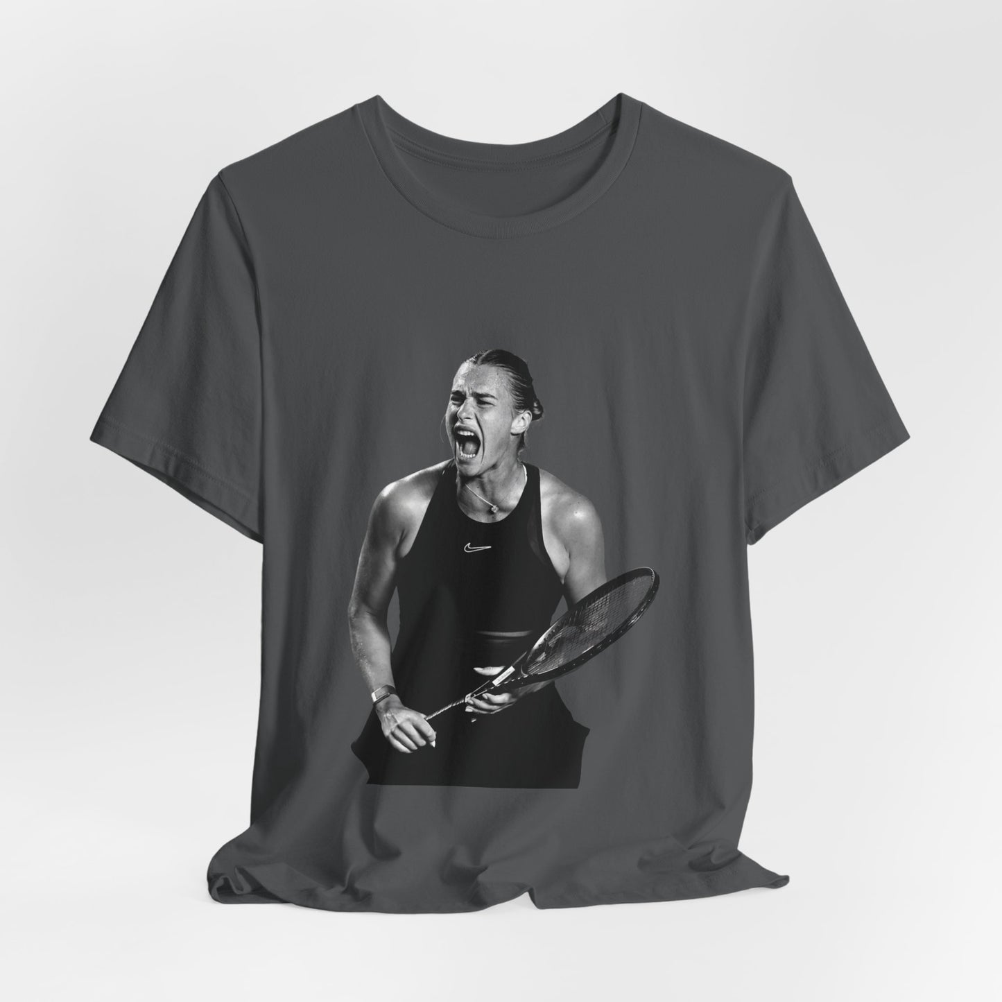 Tennis Player Sabalenka Graphic Tee — Energetic Champion Tennis T‑Shirt