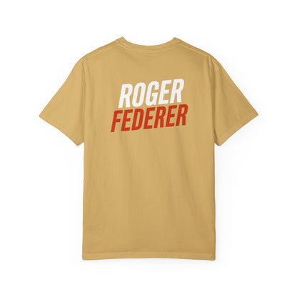 Federer Cartoon Tennis T-Shirt — Retro Athlete Graphic Tee